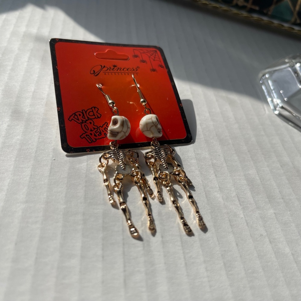 Halloween Skeleton Drop Earrings